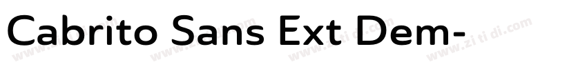 Cabrito Sans Ext Dem字体转换